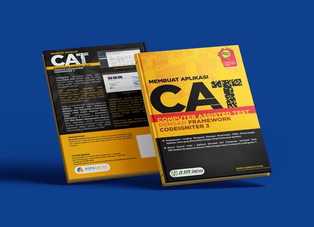 Telah Terbit Buku Membuat Aplikasi CAT Computer Assisted Test dengan Framework Codeigniter 3